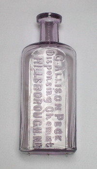 Antique Hillsborough N.B. bottle Peck