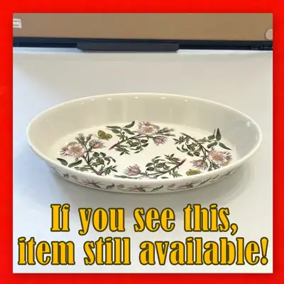 Extra-Large Portmeirion Botanic Garden Deep Oval Serving Dish!, View more