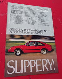 1983 TOYOTA CELICA GT-S VINTAGE CAR AD - ANNONE AUTO 80S