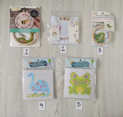 Brand new cross stitch kits, View more