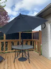 Patio Table with Sunbrella Umbrella