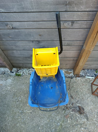 Industrial Janitor Mop Bucket & Squeegee Cleaning Supplies