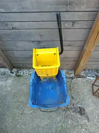 Industrial Janitor Mop Bucket & Squeegee Cleaning Supplies