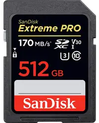 512GB Memory Card SanDisk Extreme Pro SDCard NEW Sealed Lifetime