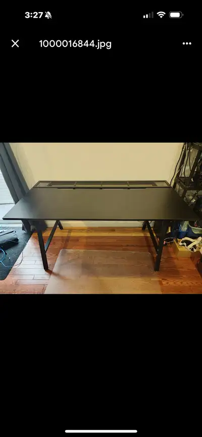 Computer desk Like new Less than 1 year old Paid $200 Only asking $50 Cash Pick up only