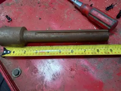 extension piece to make a 1 inch motor shaft longer female end accepts 1 inch shaft and extends it b...
