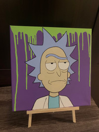 Rick and Morty Rick Sanchez acrylic 14x14