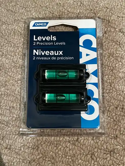 Here is a new Camco 2-precision level, perfect for ensuring your RV or trailer is perfectly balanced...