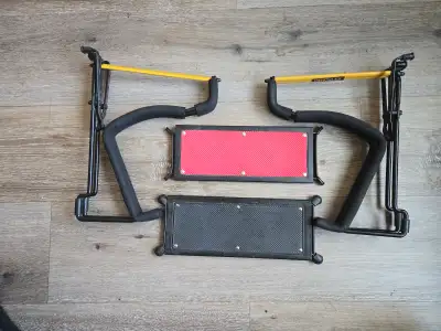 2 Hercules GS301B Travelite guitar stands, perfect for any musician looking to keep their instrument...