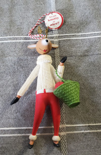 Hallmark Christmas Keepsake. Knitting Reindeer. Are you Knotty..