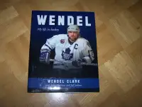 WENDEL -MY LIFE IN HOCKEY /MINI STICK- both signed