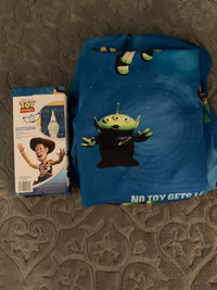 Toy Story twin size sheet set & brand new curtains
