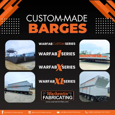 "Looking to enhance your boating experience? Explore our custom barges at Warkentin Fabricating! Fro...