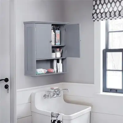 Wall-Mounted Cabinet 4 tier with Shelf for Living Room, View more