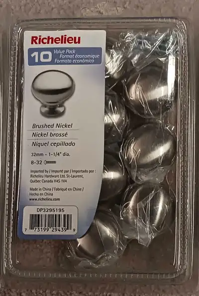 Brushed Nickel Knobs, View more