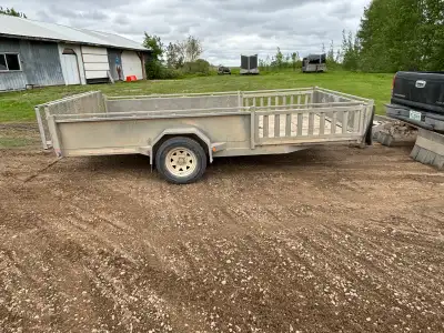 2016 BW Trail, aluminum 7 x 14 utility trailer lights all work new tires this spring 2 inch ball sev...