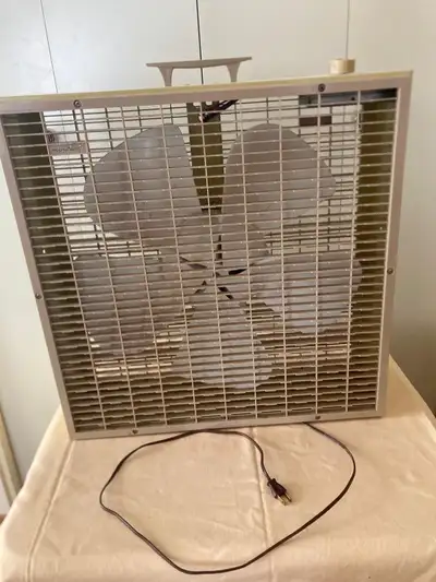 Vintage Air King Fan - Model PL20P - 20-inch, 3-speed box fan, View more