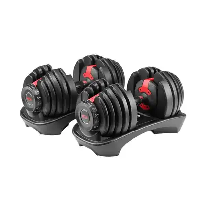 With just the turn of a dial you can automatically change your resistance from 5 lbs. all the way up...