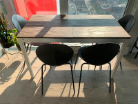Calligaris Snap Console/Dining Table and 4 Basil Chairs