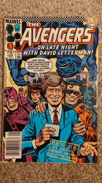 Low grade Avengers #239 1984 with David Letterman appearance