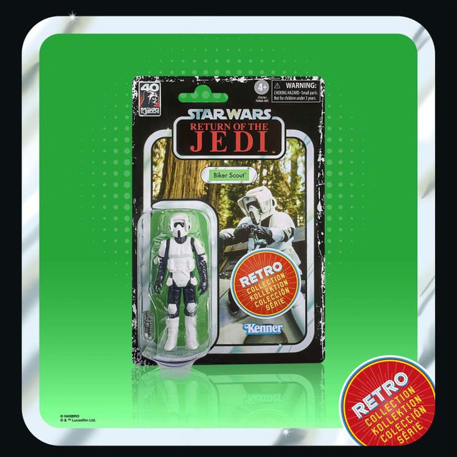 Star Wars Vintage Collection Retro Card ROTJ Scout Trooper in Toys & Games in Trenton