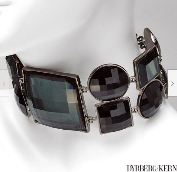DYRBERG/KERN of Denmark choker with green crystals in Jewellery & Watches in City of Toronto - Image 2