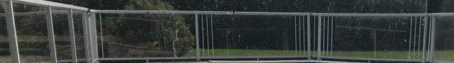 Garde rampe vitré 5/16 structure d’aluminium solide dans Terrasses et clôtures  à Ouest de l’Île - Image 3