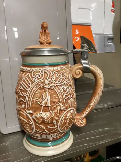 Vintage Avon tribute to the Wild West beer stein, View more