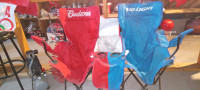 BUDWEISER & BUD LIGHT NEW BEACH OR CAMPING CHAIRS ITEM# M236