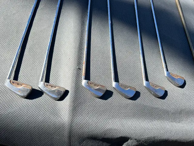 GOLF - CHEAP VINTAGE GOLDSMITH IRONS / SLAZENGER / SUNDAY BAGS in Golf in Mississauga / Peel Region - Image 3