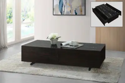 DESIGNERS COFFEE TABLE WITH LIFT TOP STORAGE DESIGNERS COFFEE TABLE WITH LIFT TOP STORAGE Enhance yo...