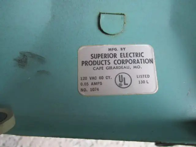 Vintage Superior Electric Aqua Blue 12" Fan Mid Century Modern in Indoor Lighting & Fans in New Glasgow - Image 5