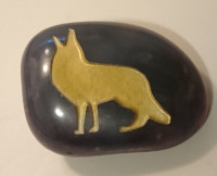 Wolf 'Totem Spirit Stone' Energy Pocket Stones