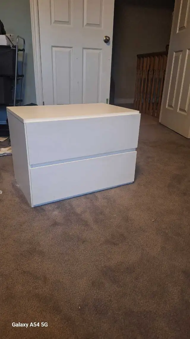 Nightstand with 1-Drawer and Folding Door, White, 24-Inch in Dressers & Wardrobes in Oakville / Halton Region - Image 4