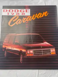 VINTAGE 1988 DODGE GRAND CARAVAN SALES BROCHURE #M1801