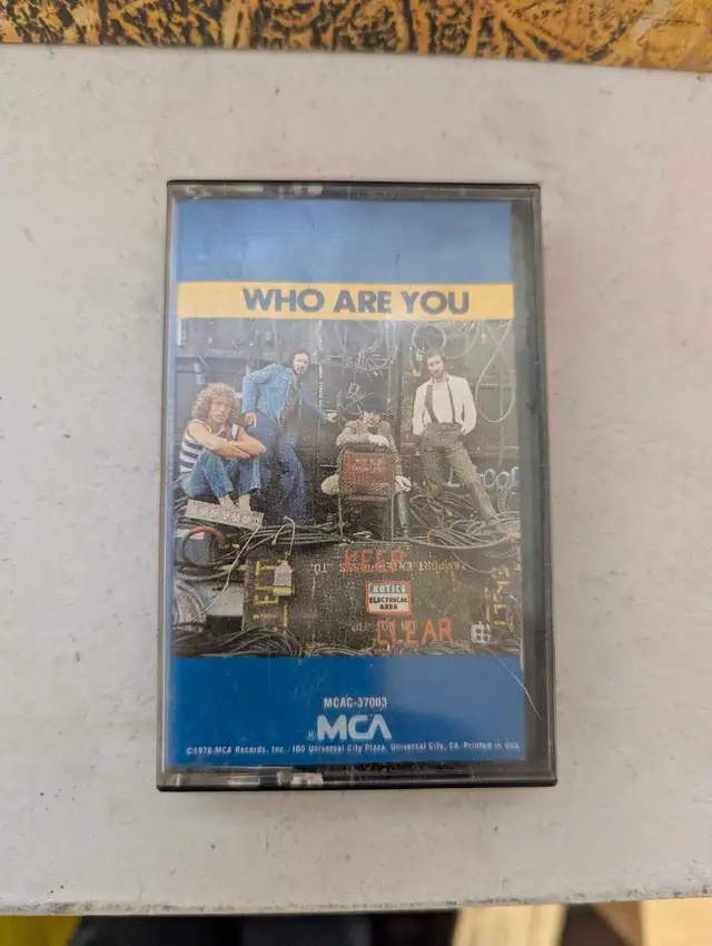 who are you byThe who on cassette?63749411412353120