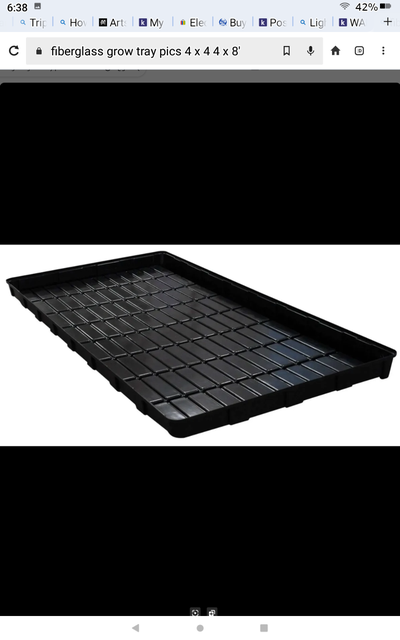 4x8' & 4x4' Blk Fiberglass GROW TRAYS  NO.TAX  3@$444 1@$888, View more