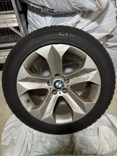 I'm selling a set of used BMW X5 rims with Champiro Winterpro tires, size 255/50R19 107V XL, that ar...