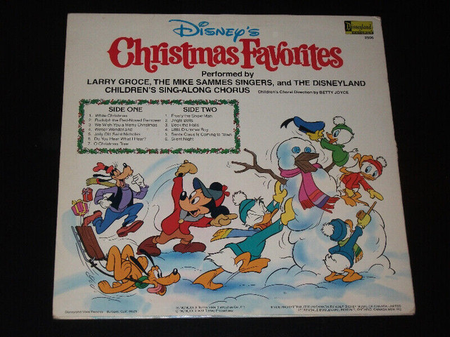 Disney's Christmas favorites (1969) LP dans CD, DVD et Blu-ray  à Ville de Montréal - Image 2