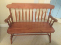 Sold Wood Bench