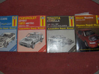 Chilton's and Haynes car repair manuals