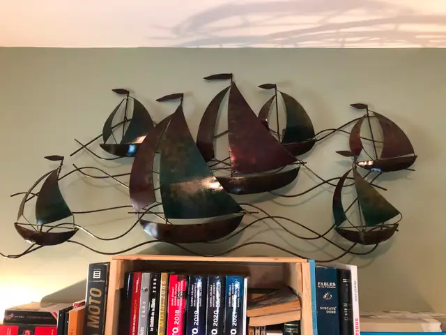 Decorative metal wall sailboats63871130803459120