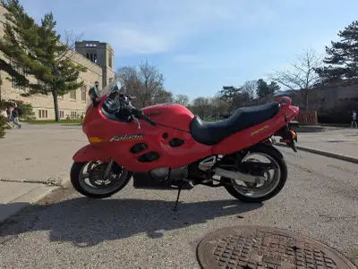 Bought for my M test in April. Had to fix a lot, spent about 2000 on the bike in repairs plus what I...