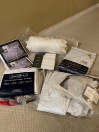 White Eyelet bedding /NEW in packages - Double/ make me an offer