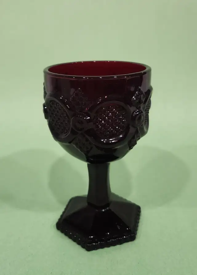 Avon 1876 Cape Cod Ruby Red Goblets65561366010369127