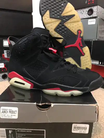 JORDAN 6 VARSITY RED  - SIZE 8.5, View more