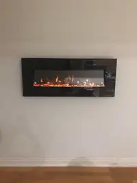Electric Wall-Mounted Fireplace  