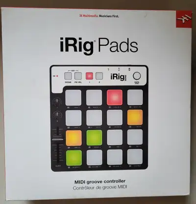 Brand New IK Multimedia iRig Pads MIDI Groove Pad Controller, View more