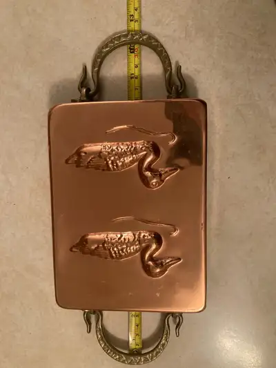 Antique Copper Duck-Shaped Mould, View more