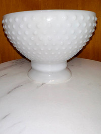 Vintage, Hobnail, Milk Glass Lamp Shade, $30